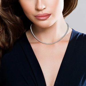 925 Sterling Italian Handmade 4mm Bead Ball Strand Chain Tiffany Style Necklace